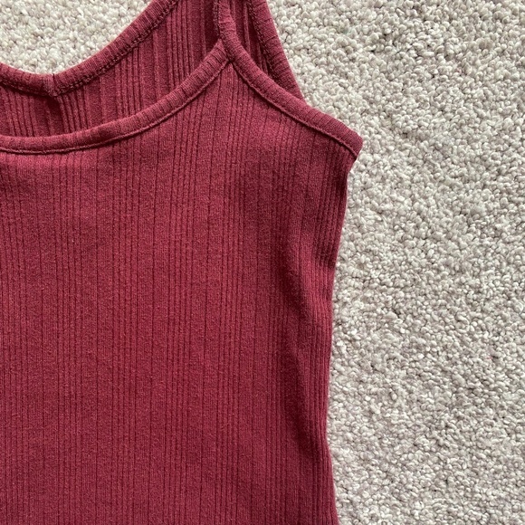 Topshop Burgundy Tank Top‎ - Picture 8 of 9
